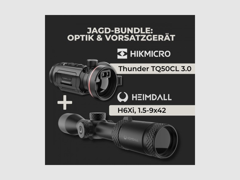 Bundle Hikmicro TQ50CL 3.0 + Heimdall Zielfernrohr H6Xi 1.5-9x42