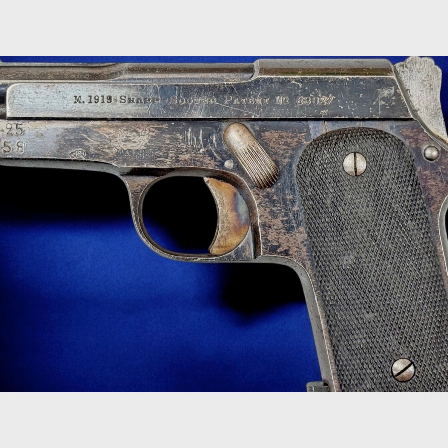 Sammlerpistole Azana y Arrizabalaga Mod. Sharp Shooter M.1919 Kal. 6,35 Browning