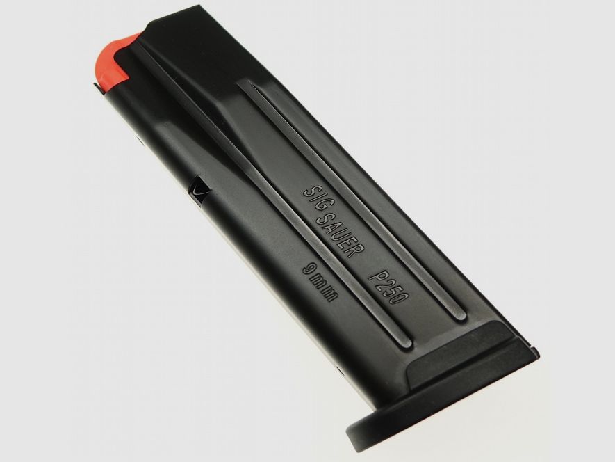 Original Sig Sauer Magazin für P250 / P320 Compact - 9mm Luger - 15 Schuss roter Zubringer !!!!, Bild 1 von 2