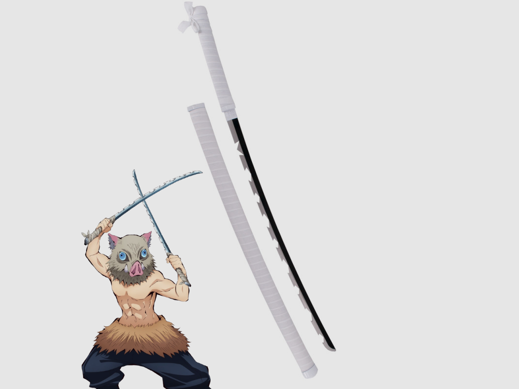Replik von Inosuke Hashibira Katana - Demon Slayer: Kimetsu No Yaiba, Bild 1 von 4