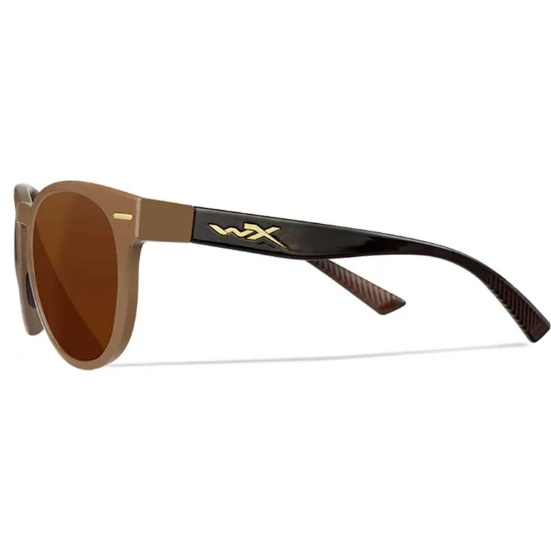 Veiligheidsbril Wiley X COVERT Captivate Copper Gloss Coffee/Crystal Brown Fr - AC6CVT06, afbeelding 5 van 7