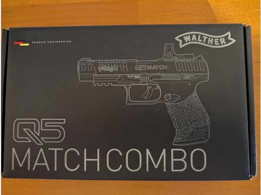 Umarex Walther Q5 Match Combo 5" NUOVO - incluso 2000 diabolos