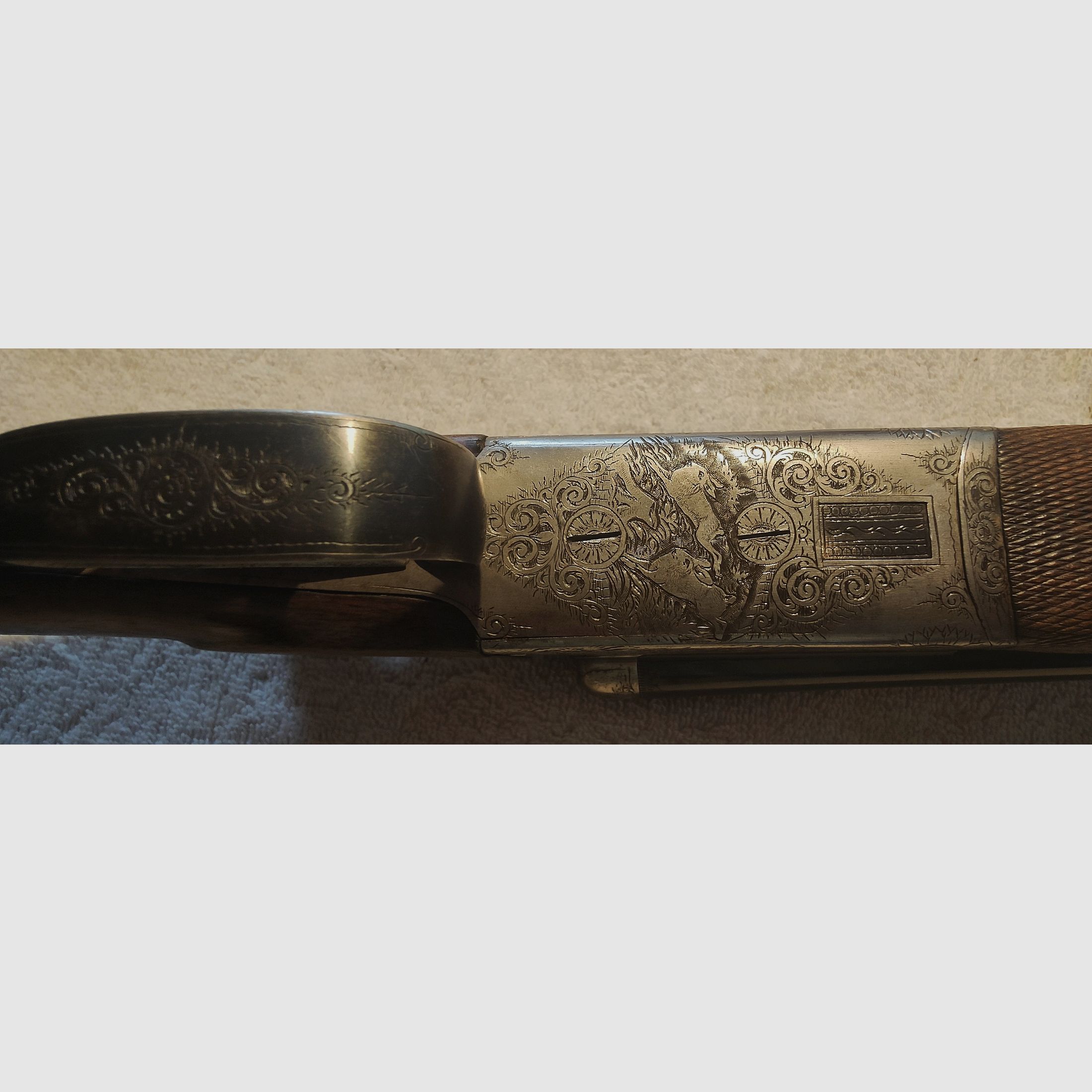 Double-barrel shotgun 16/70 side-by-side shotgun Meisterarbeit W.Kunna Koblenz