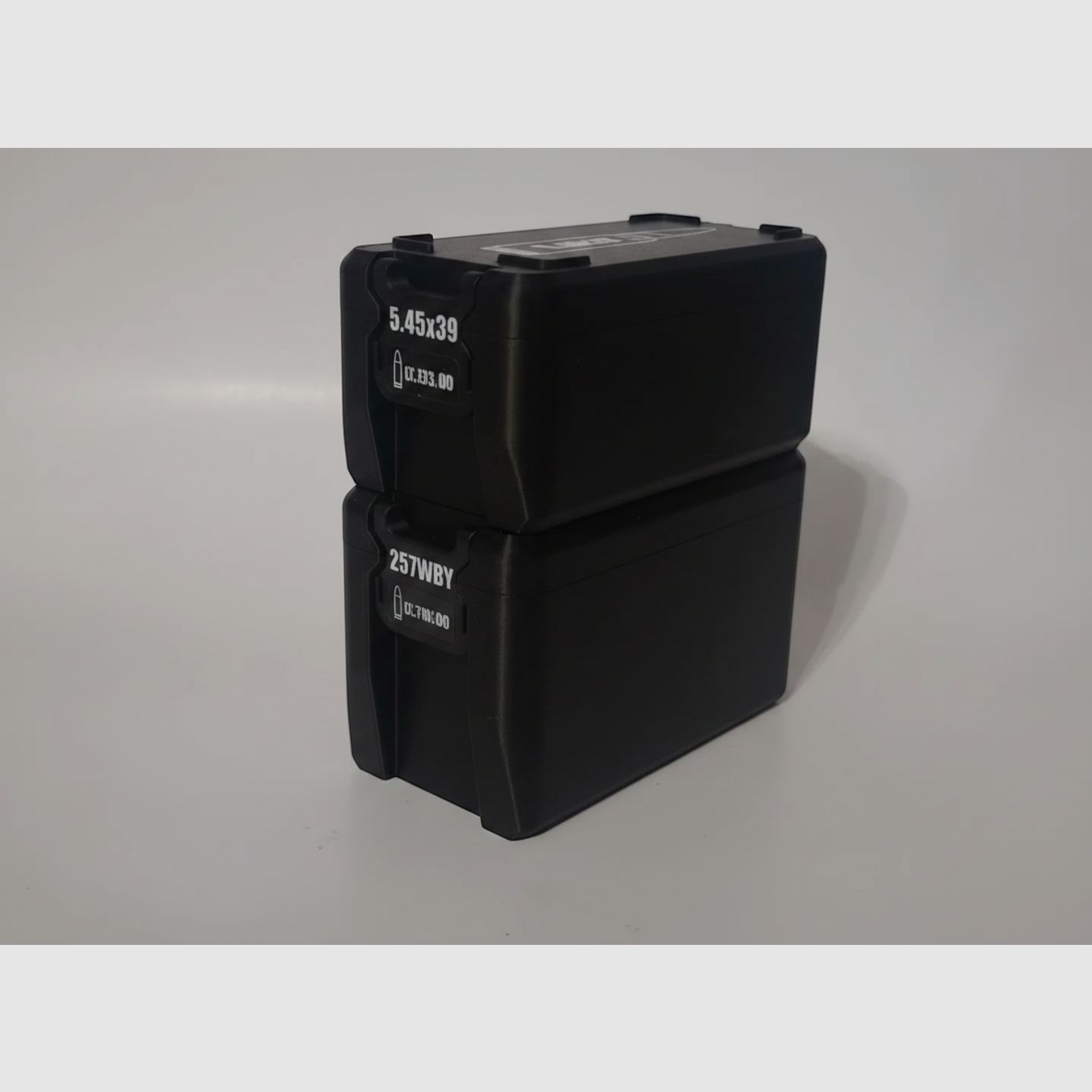 Filamelt Munitionsbox / 257 Weatherby Magnum / 'Klapp- / Rastdeckel' / Patronenbox, Ammo Box