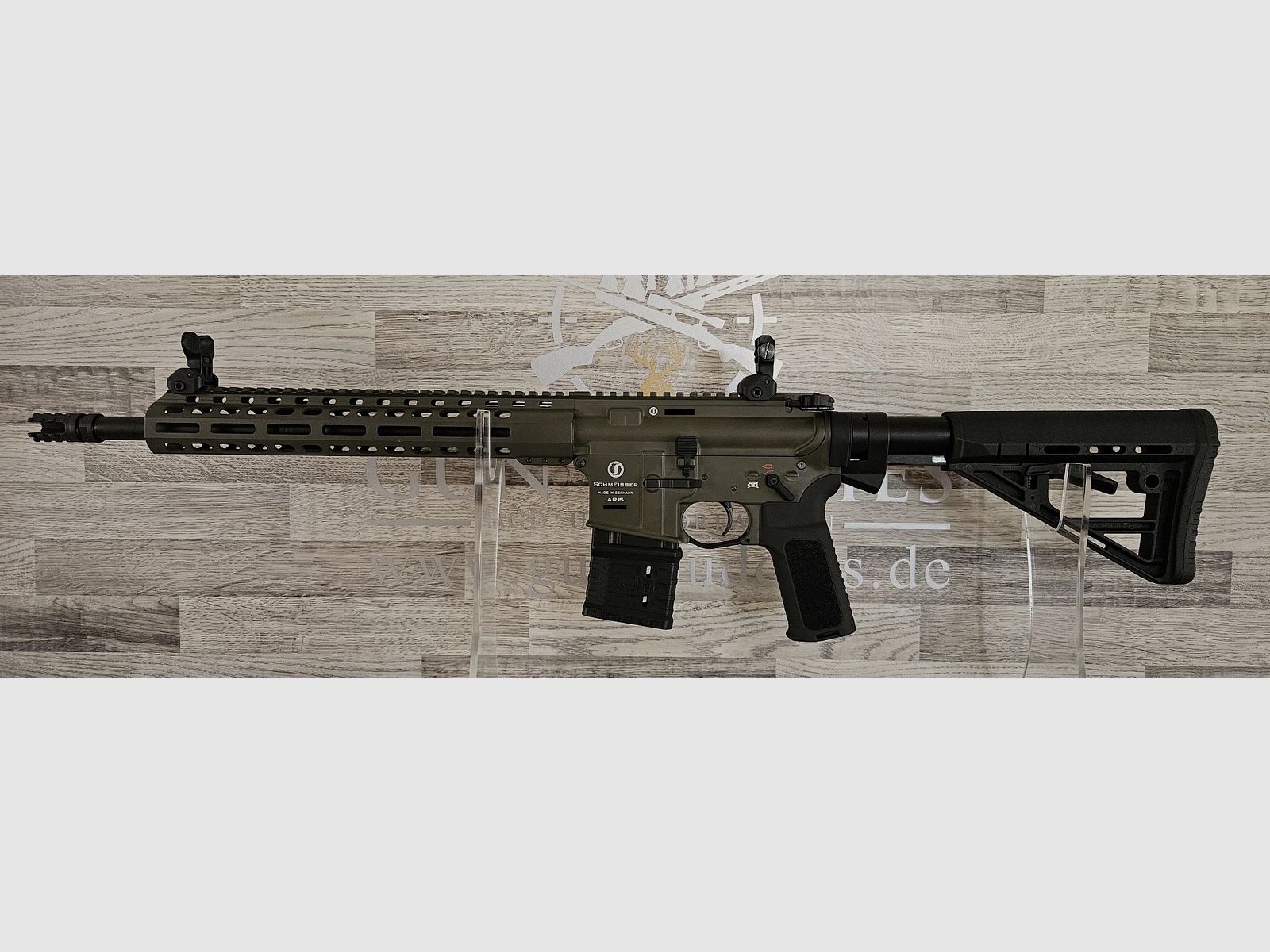 Schmeisser AR-15 M4FL OD Green 14,5" Kal. .223Rem. - gratis verzending! - Nieuwe producten van de vakhandel