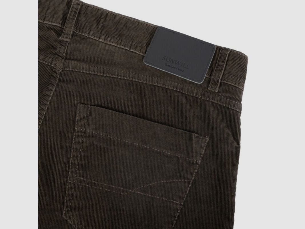 Sunwill Herren Hose Cord Fitted Fit