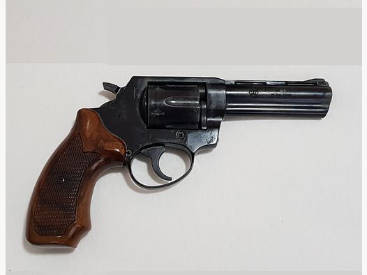 Röhm RG 99 brüniert mit Holzgriffschalen .380 R / 9mm Knall Schreckschuss Pistole 6 Schuss Trommel Kontakt: yardsalez@proton.me 