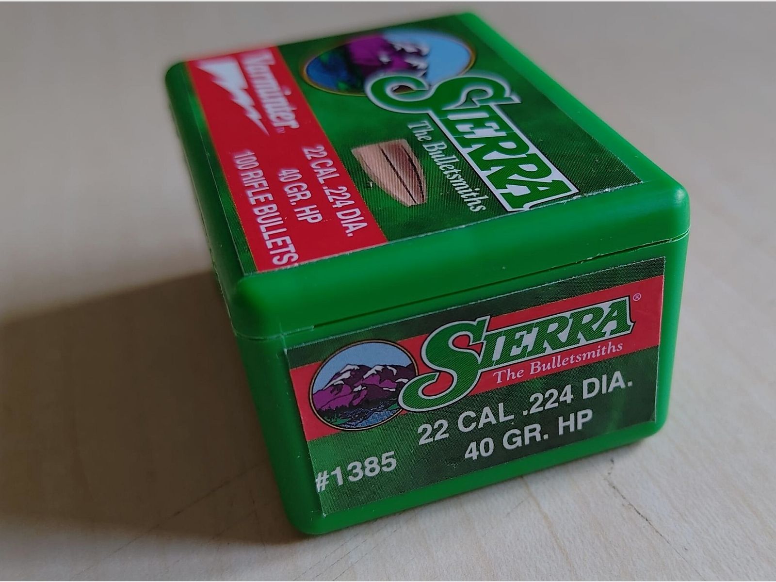 Sierra Varminter 22 cal .224 dia. 40gr hp Geschosse 93 Stück