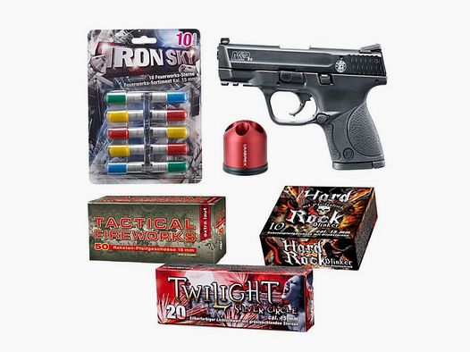 Pistola a salve Capodanno XXL set 6