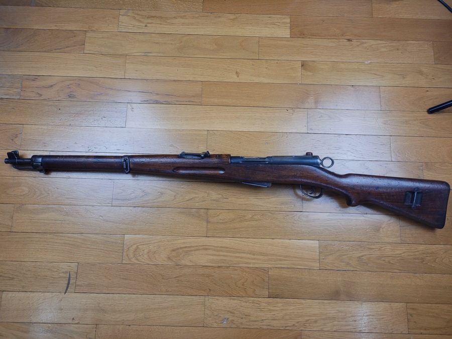 Schweizer Büchse K11 – gerade Bewegungsschluss Schmidt – Originalkaliber – Mononummer – TBE-, Bild 6 von 19