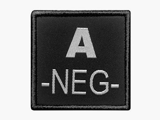 PATCH SANGUIN A NEGATIF NOIR