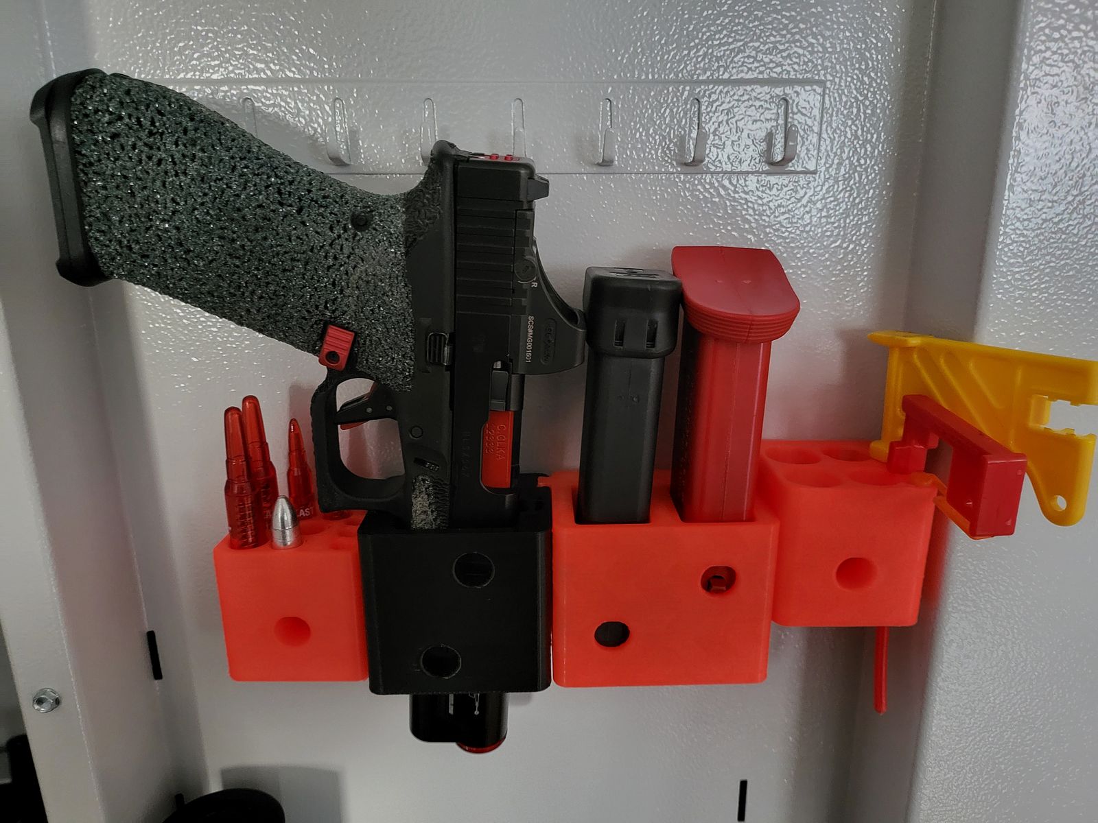 REVOLVER soporte universal organizador de caja fuerte para armas imán antideslizante