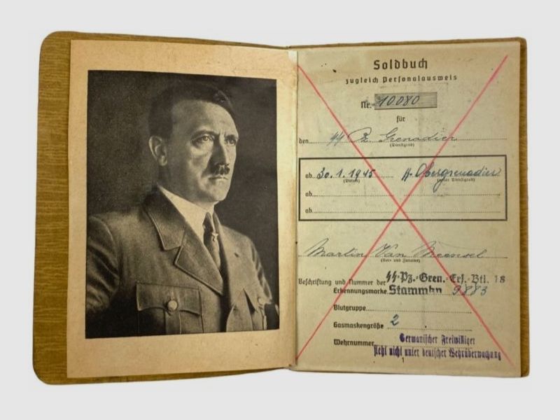Soldbuch SS Legion Flandern aus Wk2