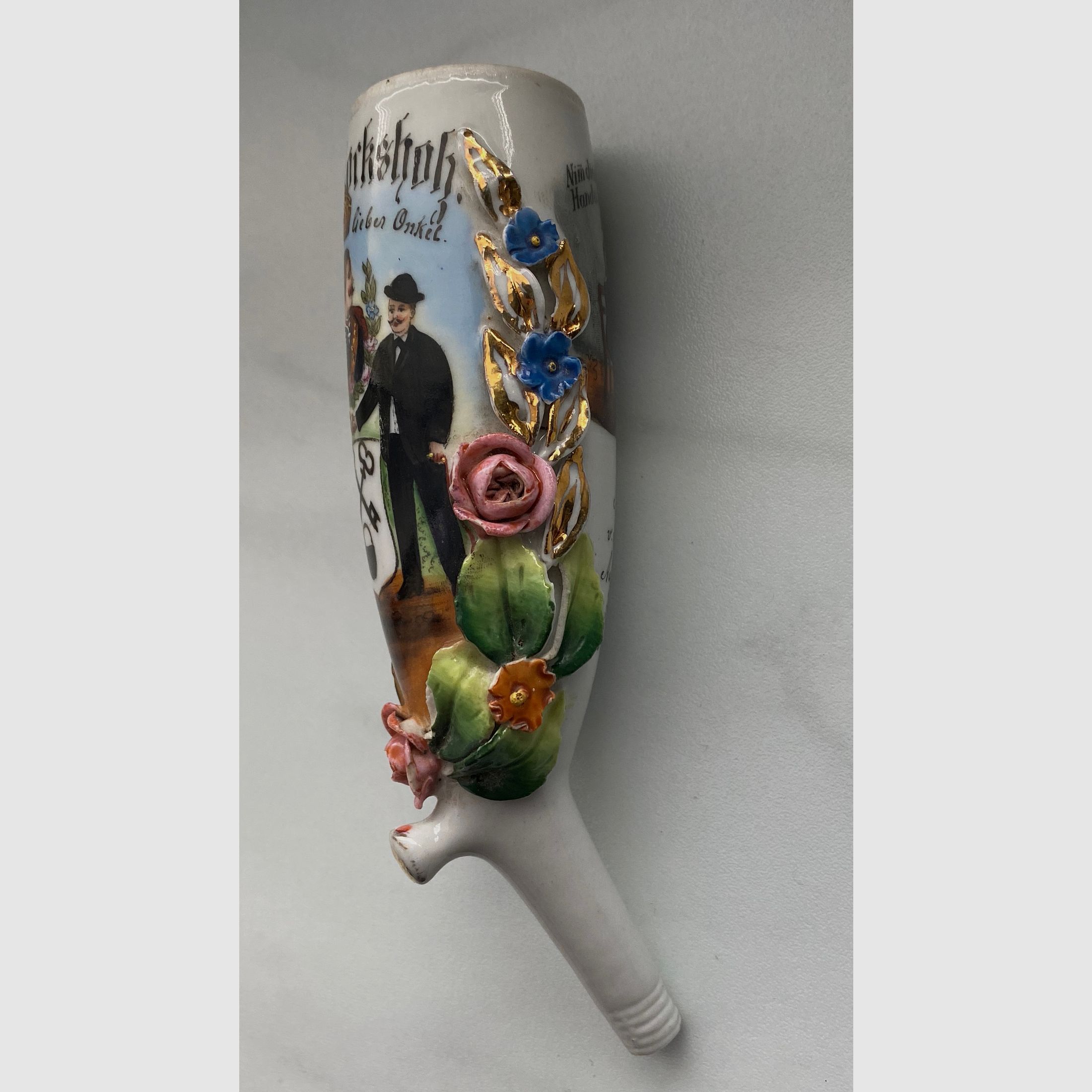 Pipe head and reservist picture, reservist pipe, porcelain, reservists, rock wood 1905