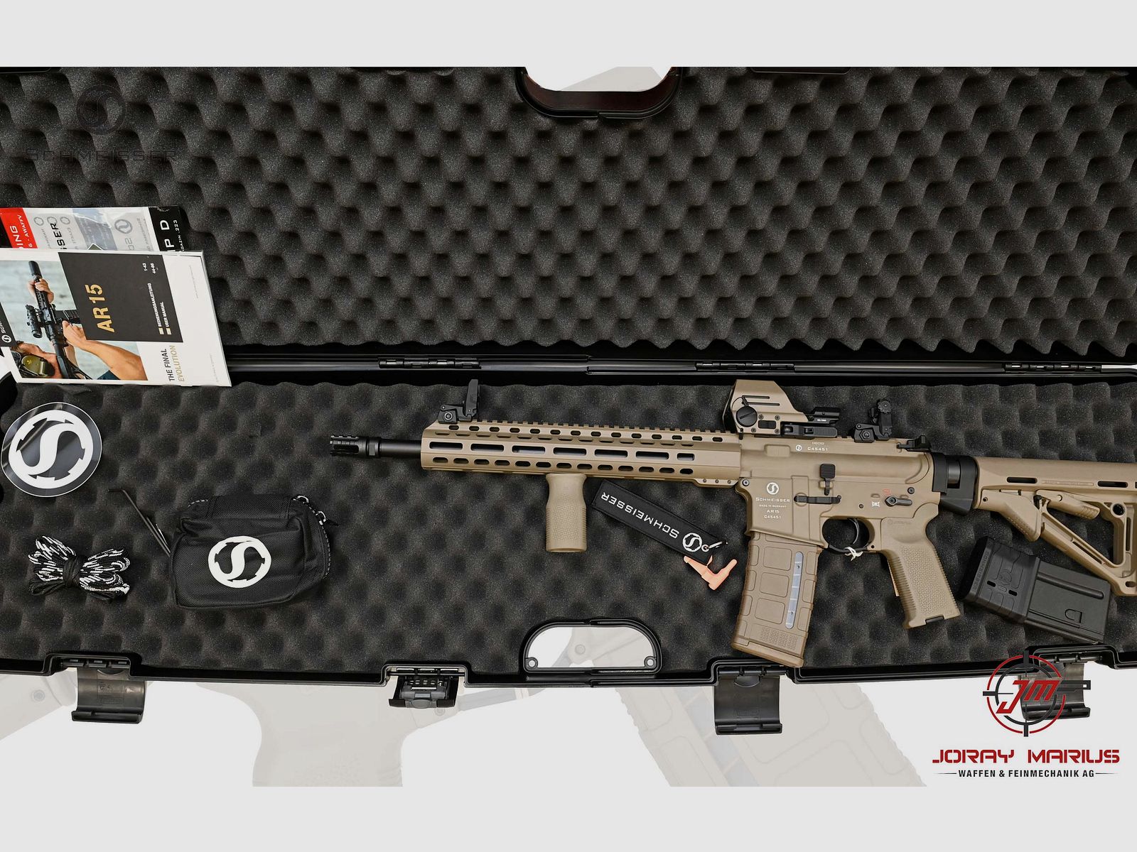Schmeisser M4FL Special Edition semi-automatisch .223 Rem 14.5″ FDE, afbeelding 2 van 2