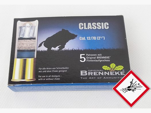 Brenneke Classic Jagdpatrone Kal. 12/70