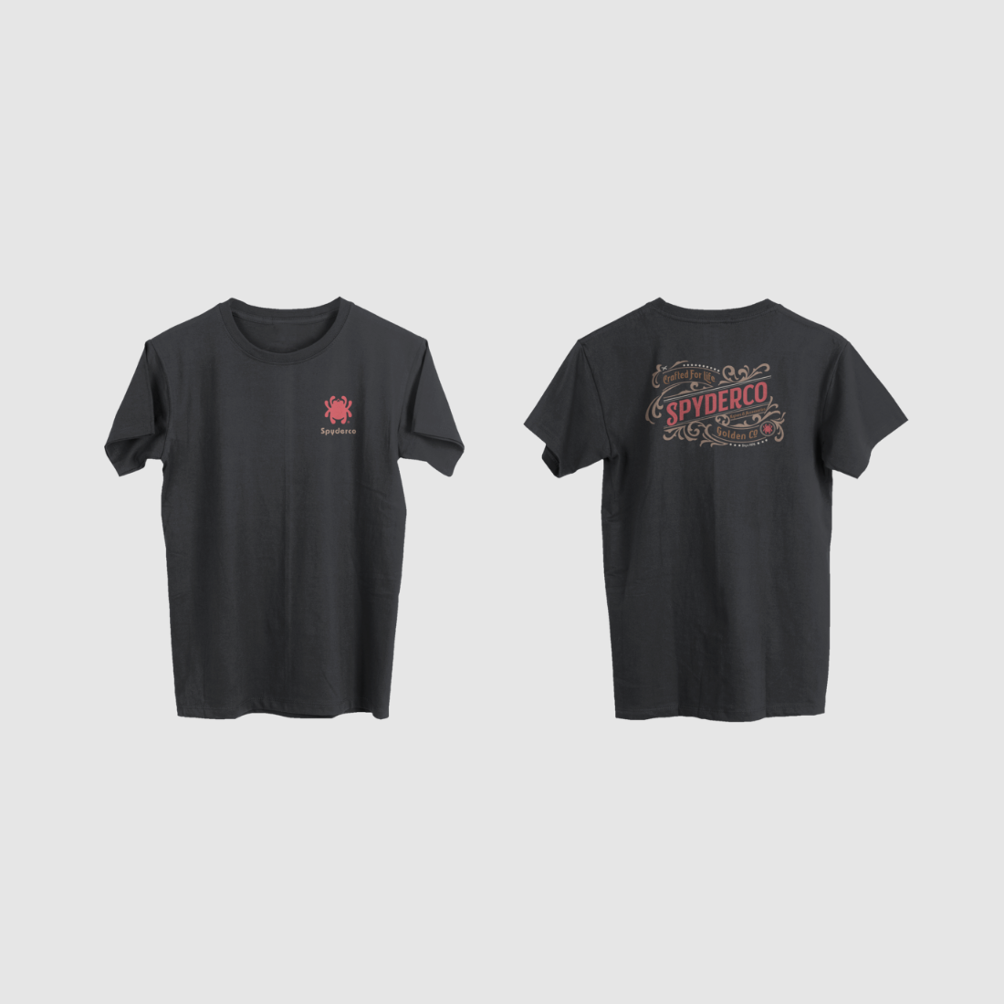 Camiseta Spyderco Western gris oscuro (L), imagen 2 de 2