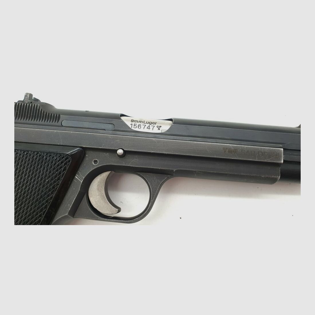 SIG	 Sport-/Matchpistole SIG P49/P210-2 im Kaliber 9x19 Komplett Nummerngleich!