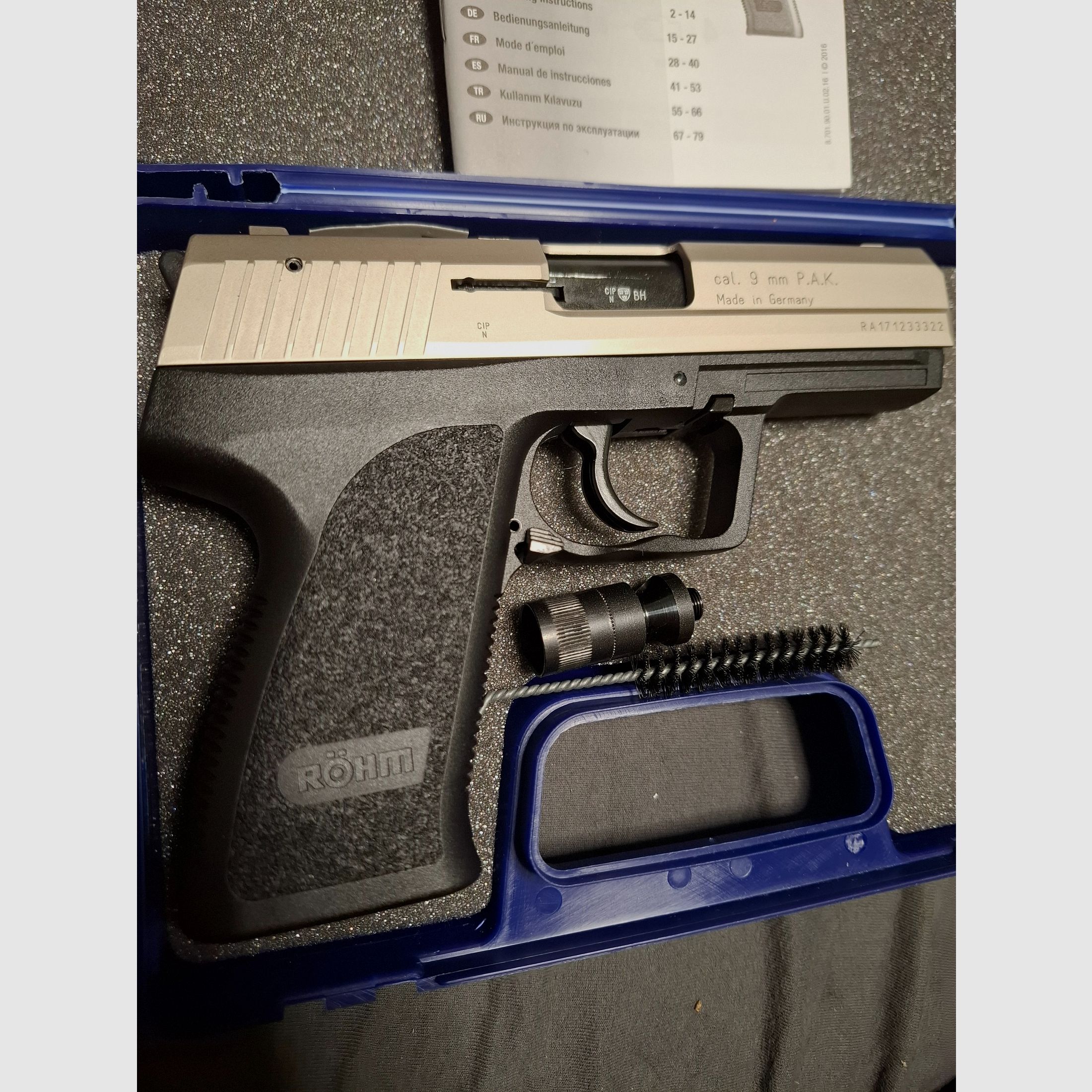 Röhm RG 96 Nickel 9mm P.A.K. PTB 699 "NOWY, zdjęcie 2 z 4