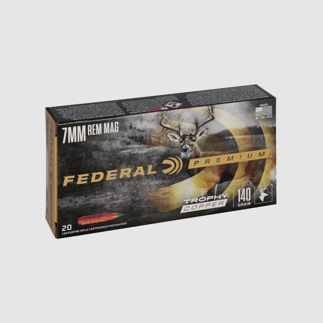 Büchsenmunition FEDERAL Trophy Copper – 7mm Rem. Mag. – 140 grains, Bild 6 von 6