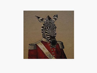 Cuscino Lovergreen motivo cuscino zebra rivestita