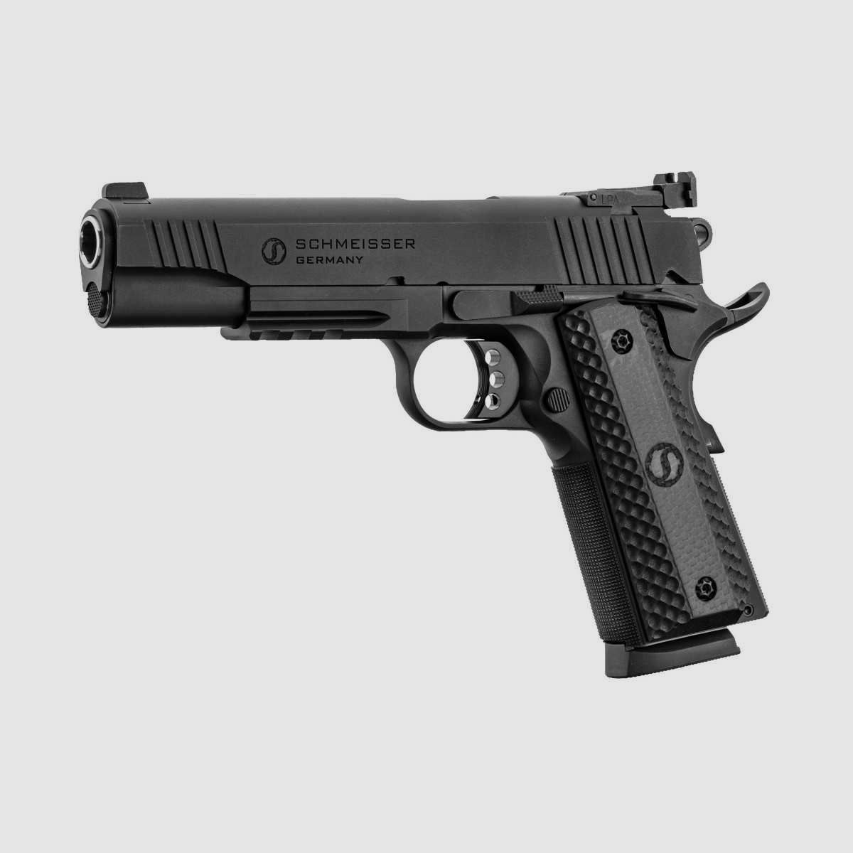 Schmeisser HUGO 1911 Pistol with LPA Sight - Schmeisser 1911 pistol cal. .45 ACP black, image 3 of 8