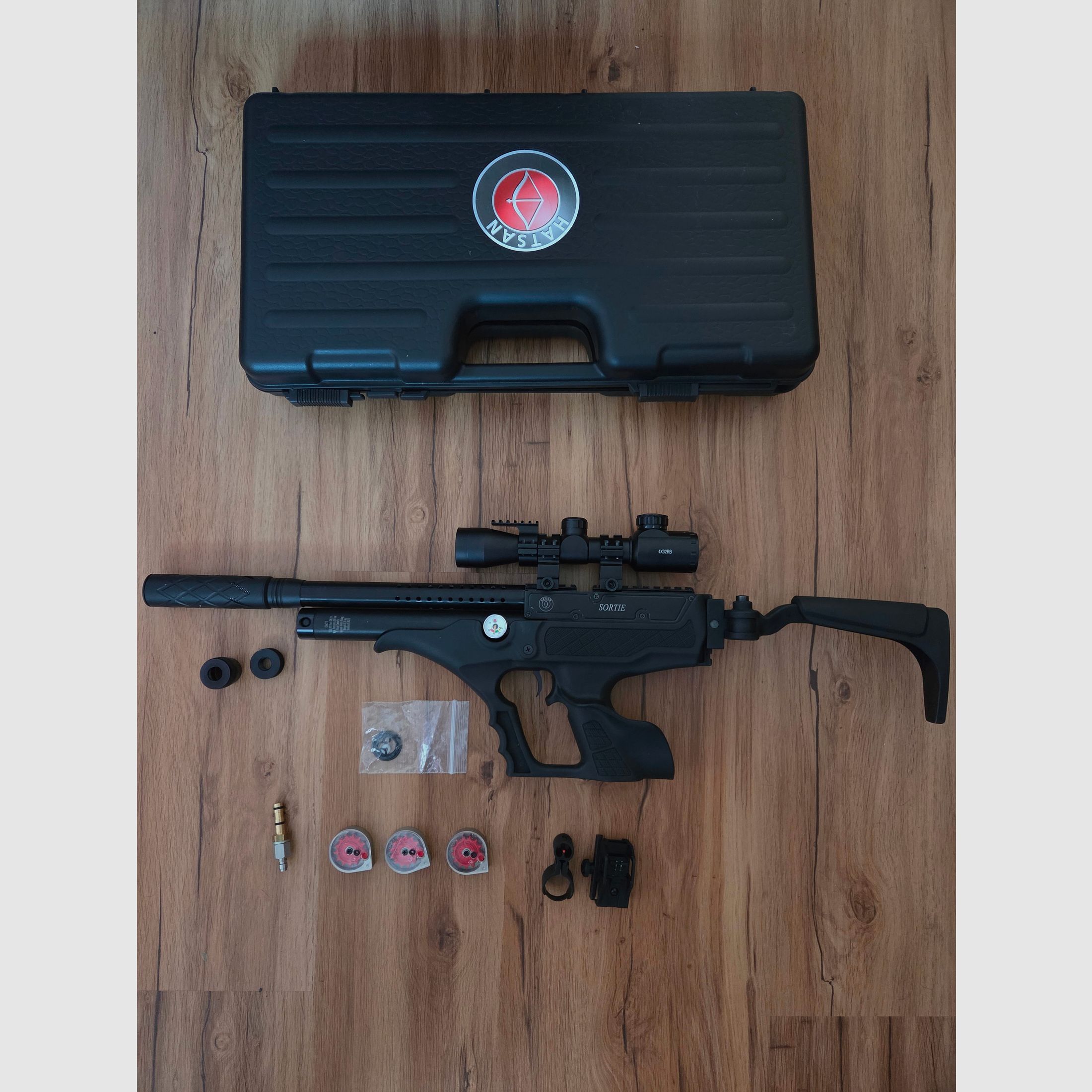 Pistolet à air comprimé Hatsan Sortie 5,5mm PCP Neuf Comme Neuf