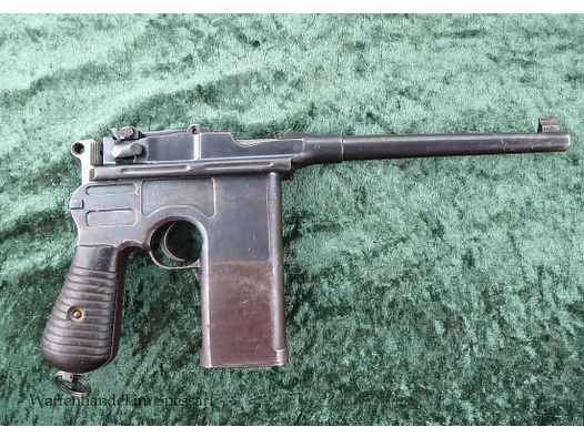 Pistole MM 31 mit festem 20 Schußmagazin! Seltene spanische Ausführung der C96!