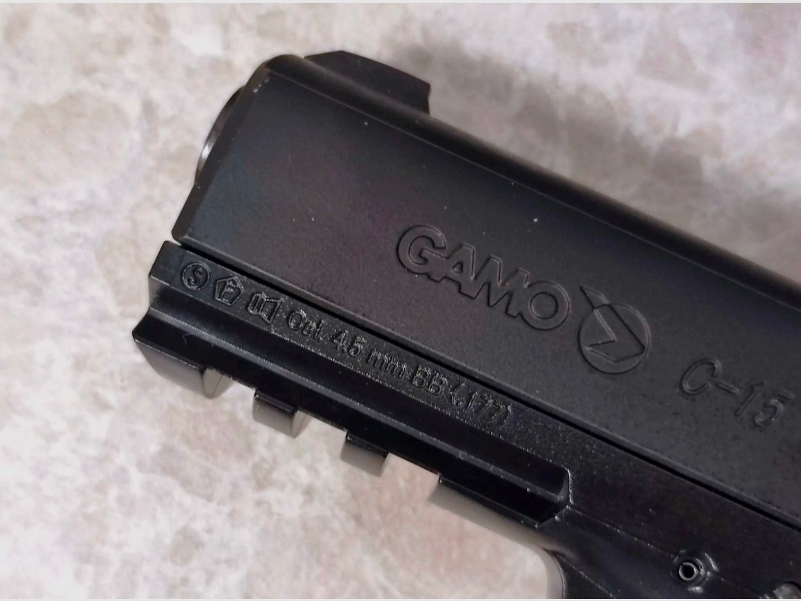 NEU Gamo C-15 Blowback CAL 4,5 schwarz CO2 Pistole