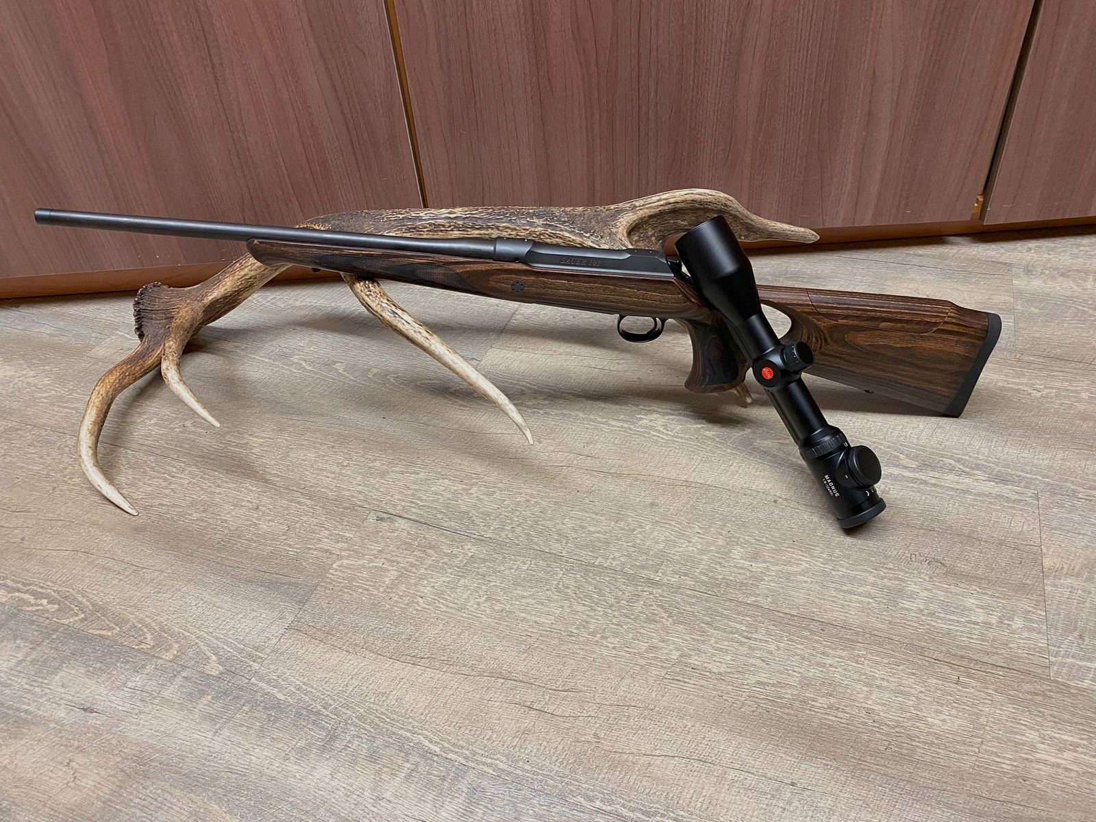 Sauer 101 GTI, with Leica Magnus 1.8-12x50 i, with rail