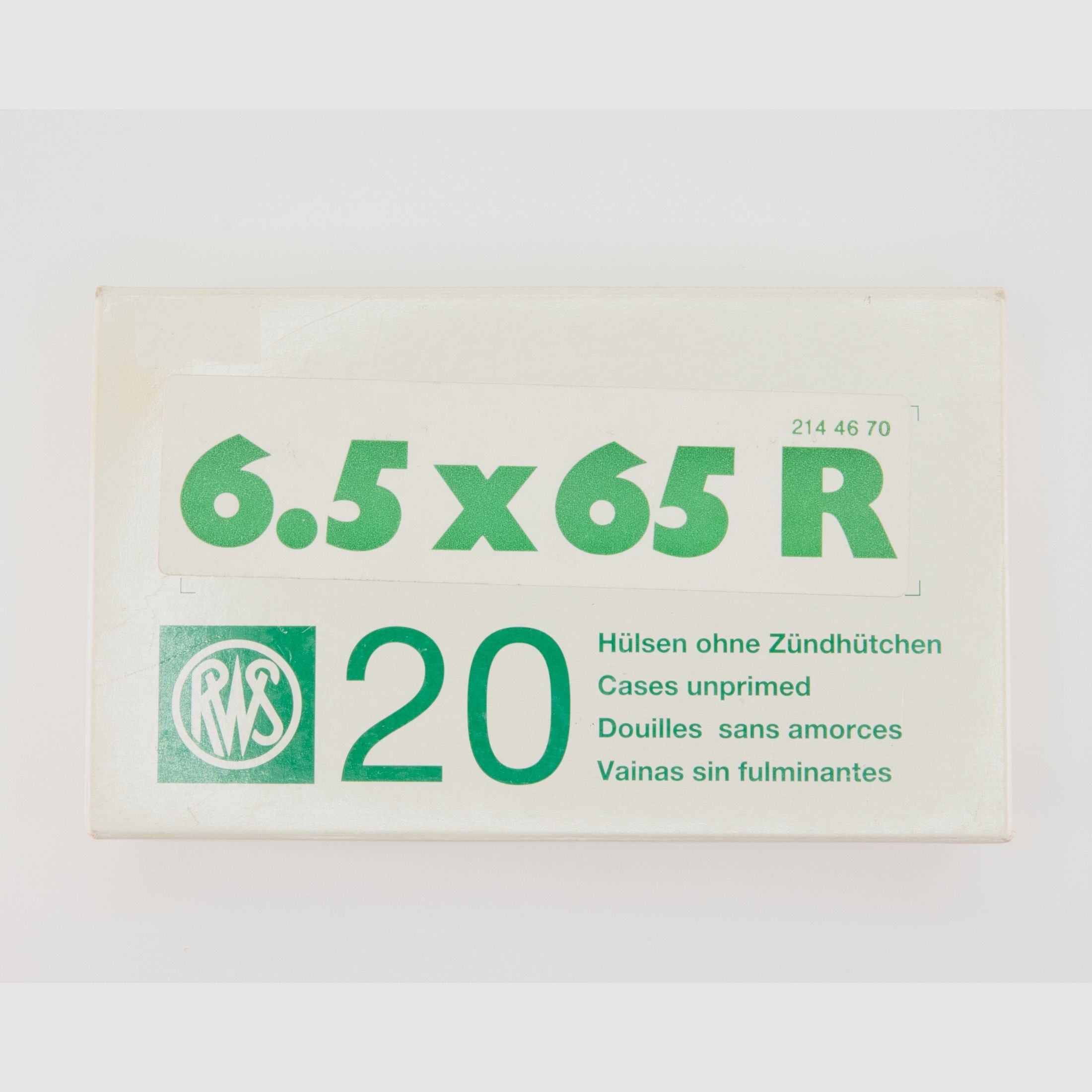 Hülsen RWS 6,5x65R 20 Stück