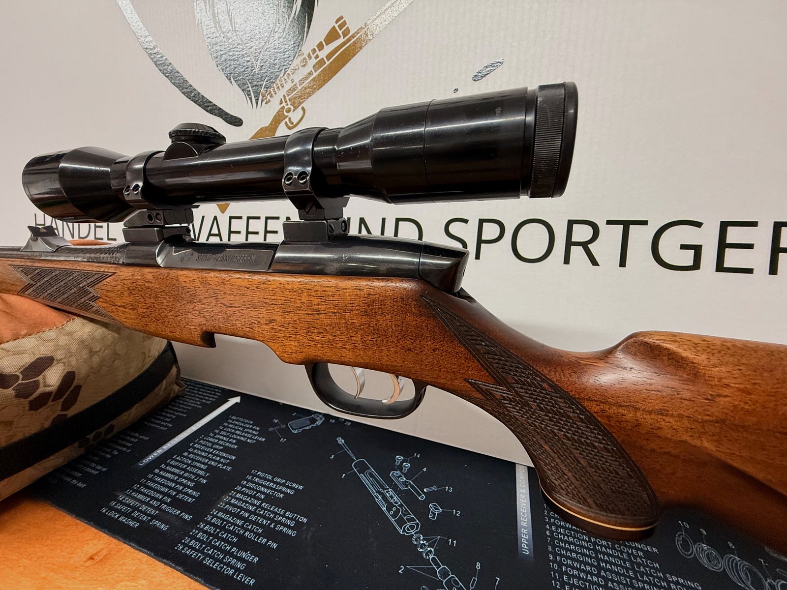 Steyr-Mannlicher Mod. M in caliber .30-06 Spring. incl. Zeiss Diavari-ZA 1.5–6x42 T*