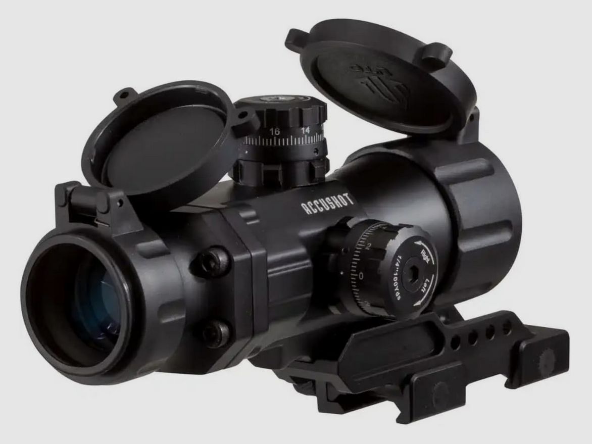 UTG Compact Prismatic 4X32 T4 Scope, 36-Color T-DOT Zielfernrohr, NEU & OVP