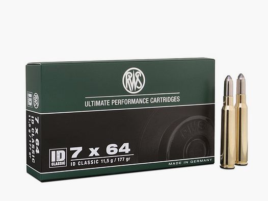 RWS 7x64 ID 11,5g/177gr. Cartouches de fusil