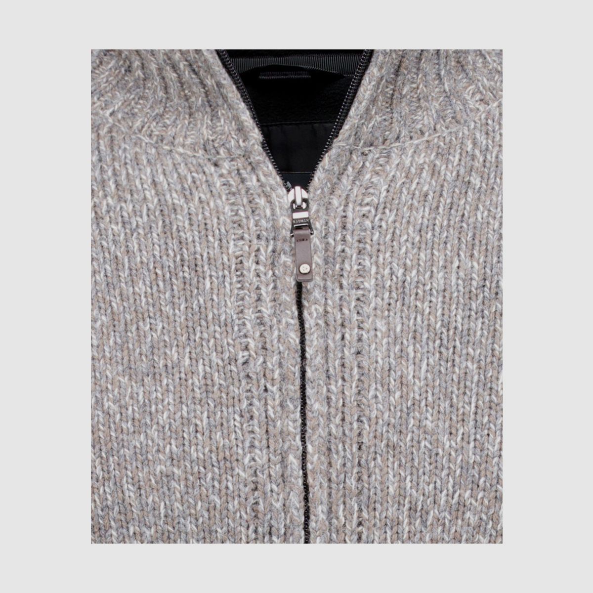 RAGMAN Cardigan mit Fleece-Innenfutter Mokka