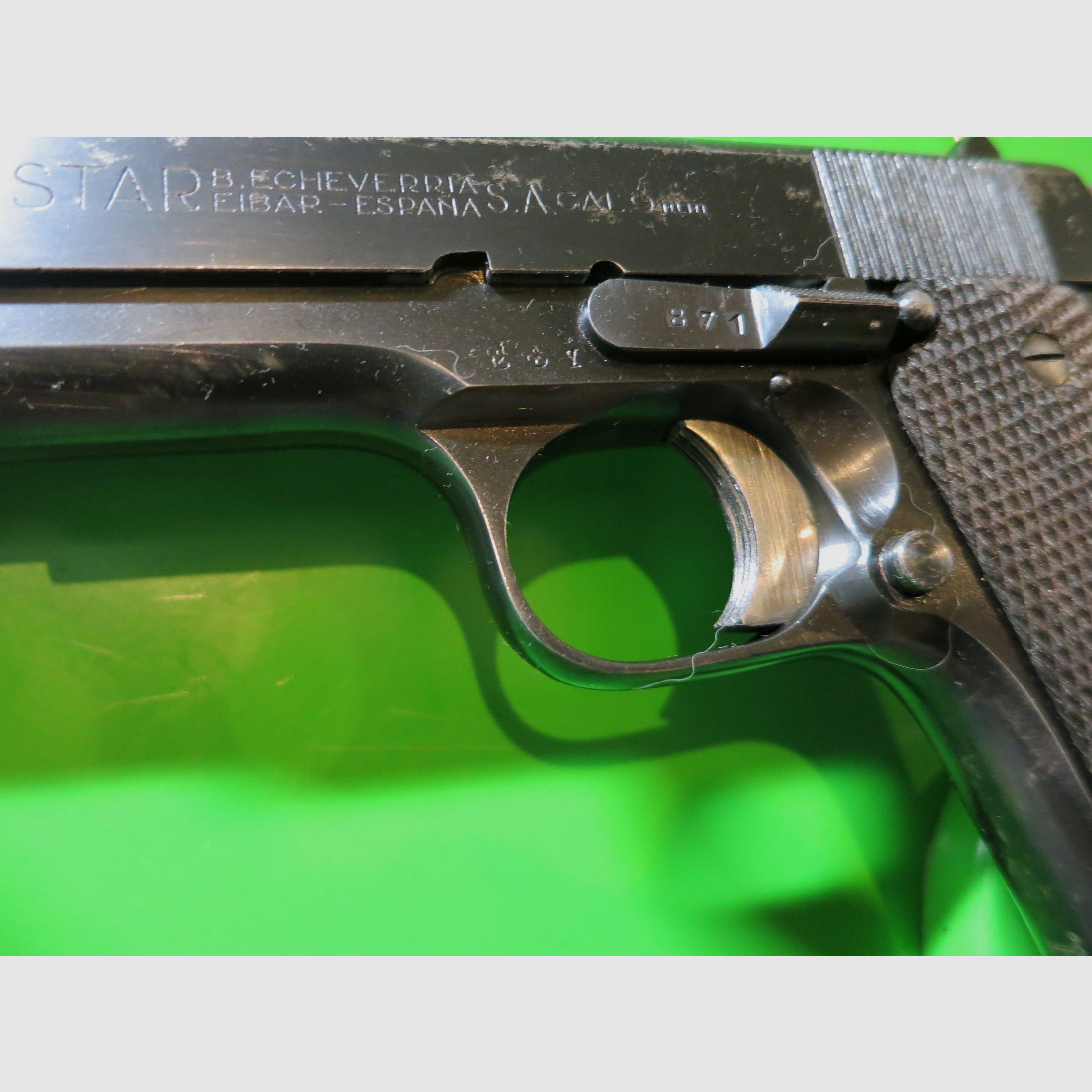 Star Firearms B.Echeverria – Semi-automatic pistol model B; 9 mm; LPN #42-