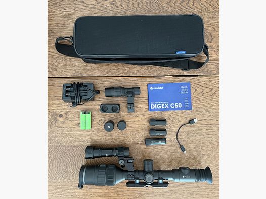 PULSAR Digex C50 Nachtsicht-Zielfernrohr inkl. DENTLER-Basis und UniqueFire IR-Aufheller