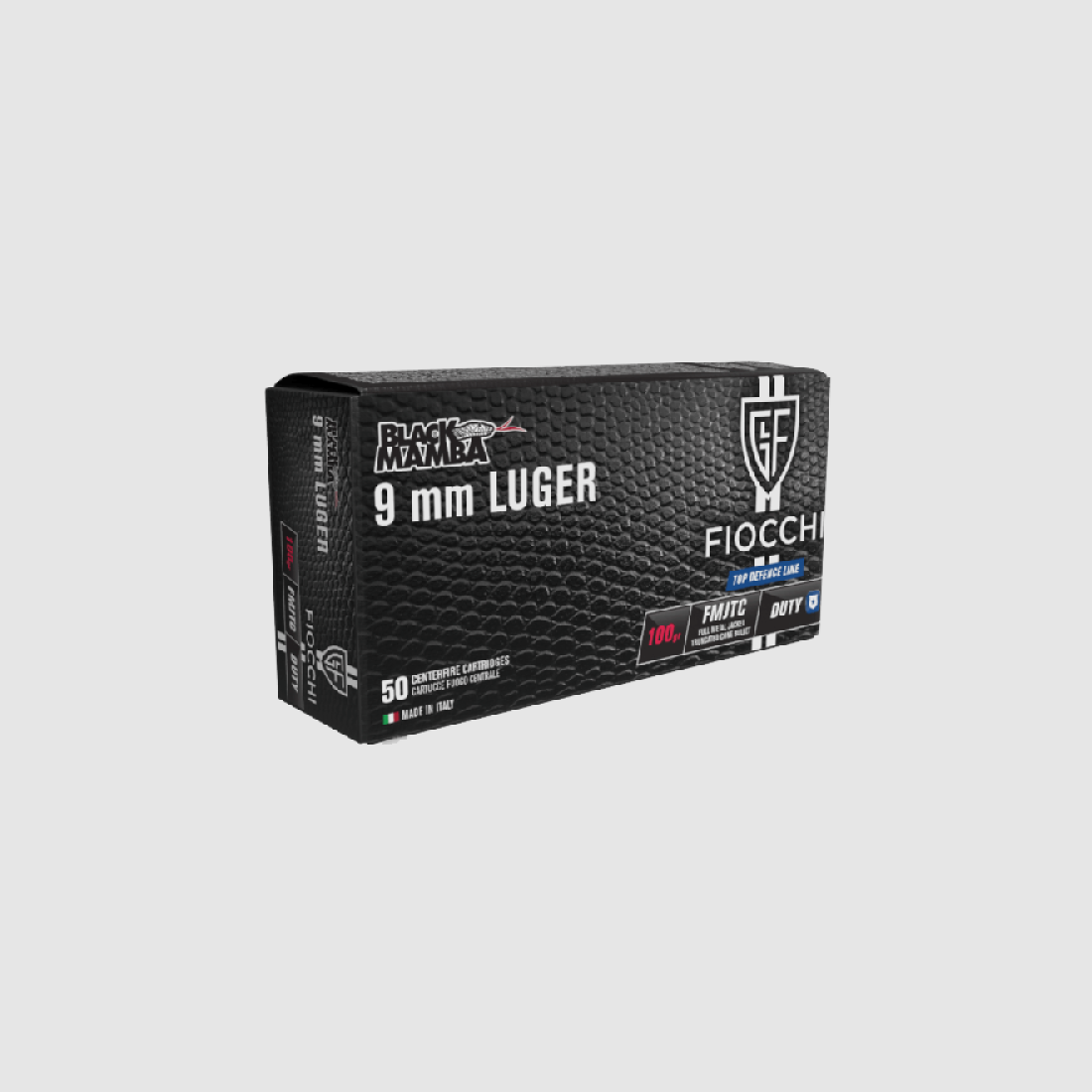 9mm Para Fiocchi Black Mamba FMJTC 100gr VE50