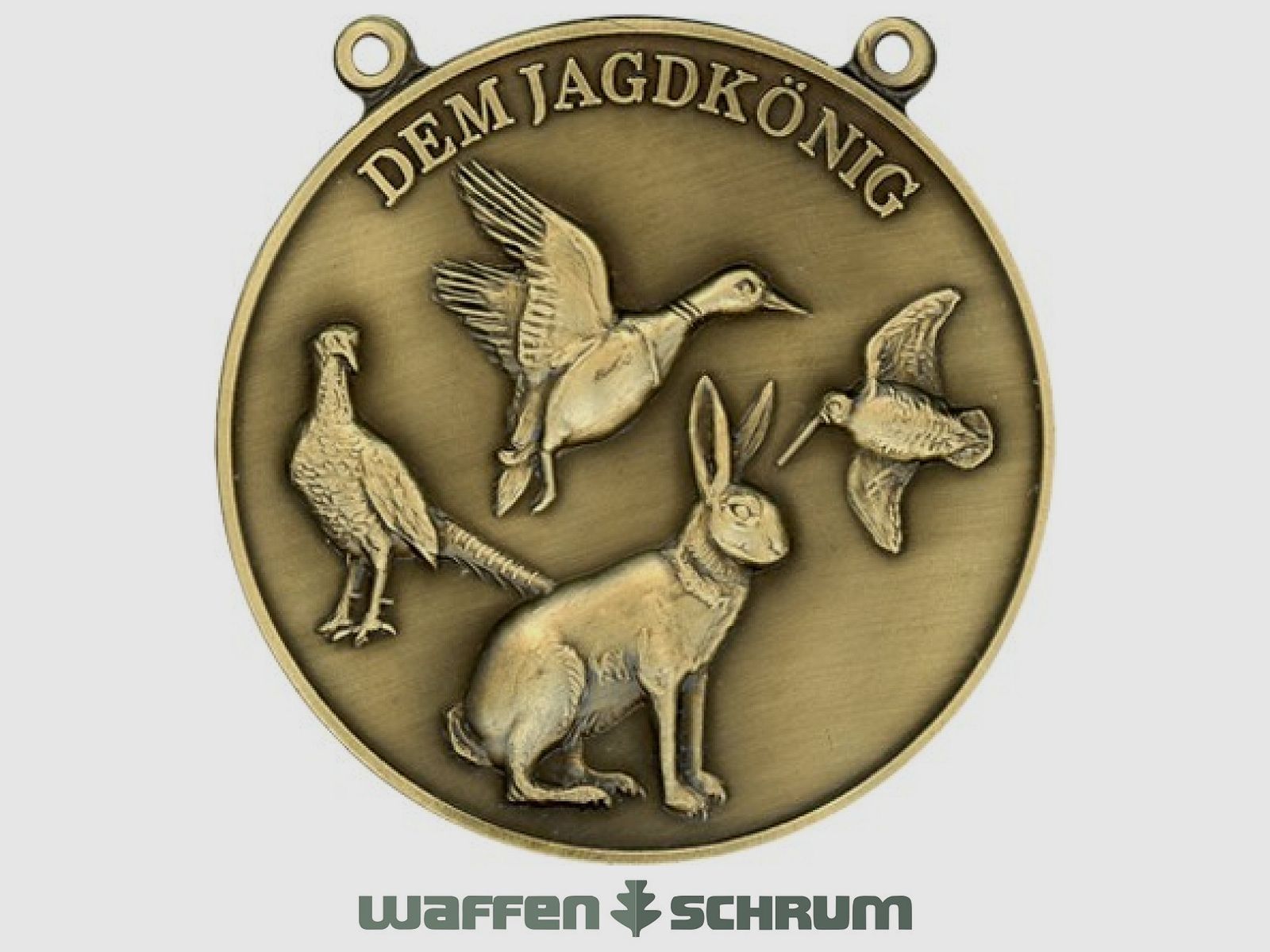 Steinhauer&Lück Jagdmedaille Niederwild 60mm Bronze mit Kette