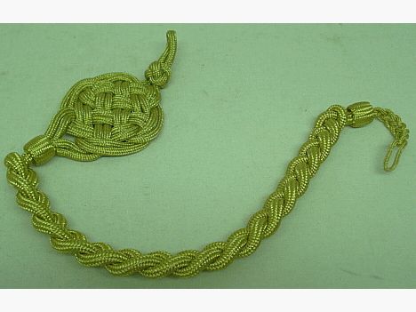 Schützenschnur 50 cm - goldfarbiges inox.