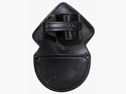 Porte-menottes, cuir, usagé.