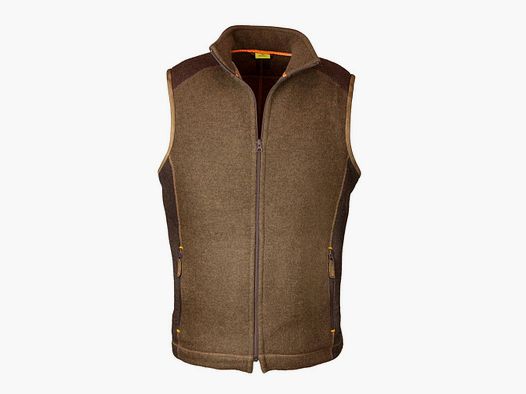 WALDKAUZ Gilet in Loden Fleece Hainrich per Uomo