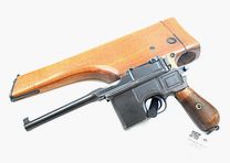 Pistole Mauser C96, Occ., 7.63 Mauser, im Holzhinterschaft