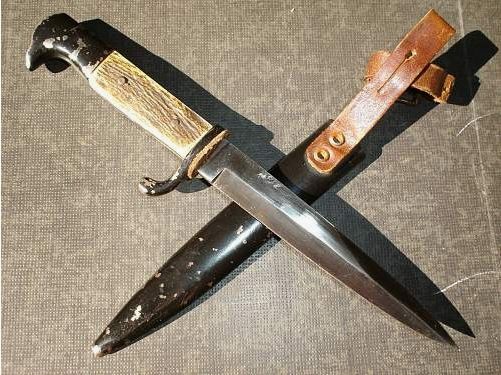 Original trench dagger Anton Wingen Jr from Wk1