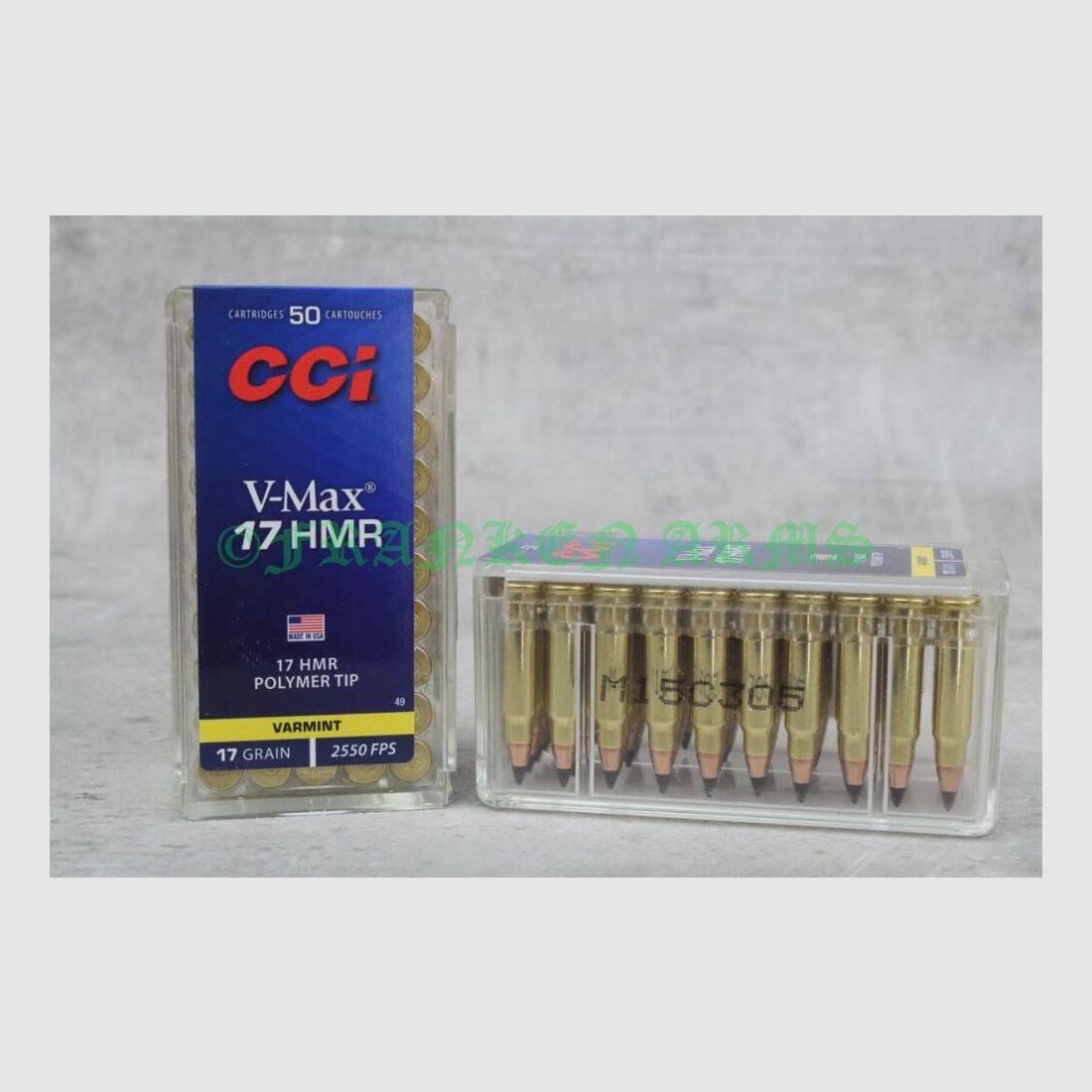 CCI .17HMR V-Max 17gr. 1,1g 50 pièces Prix dégressif