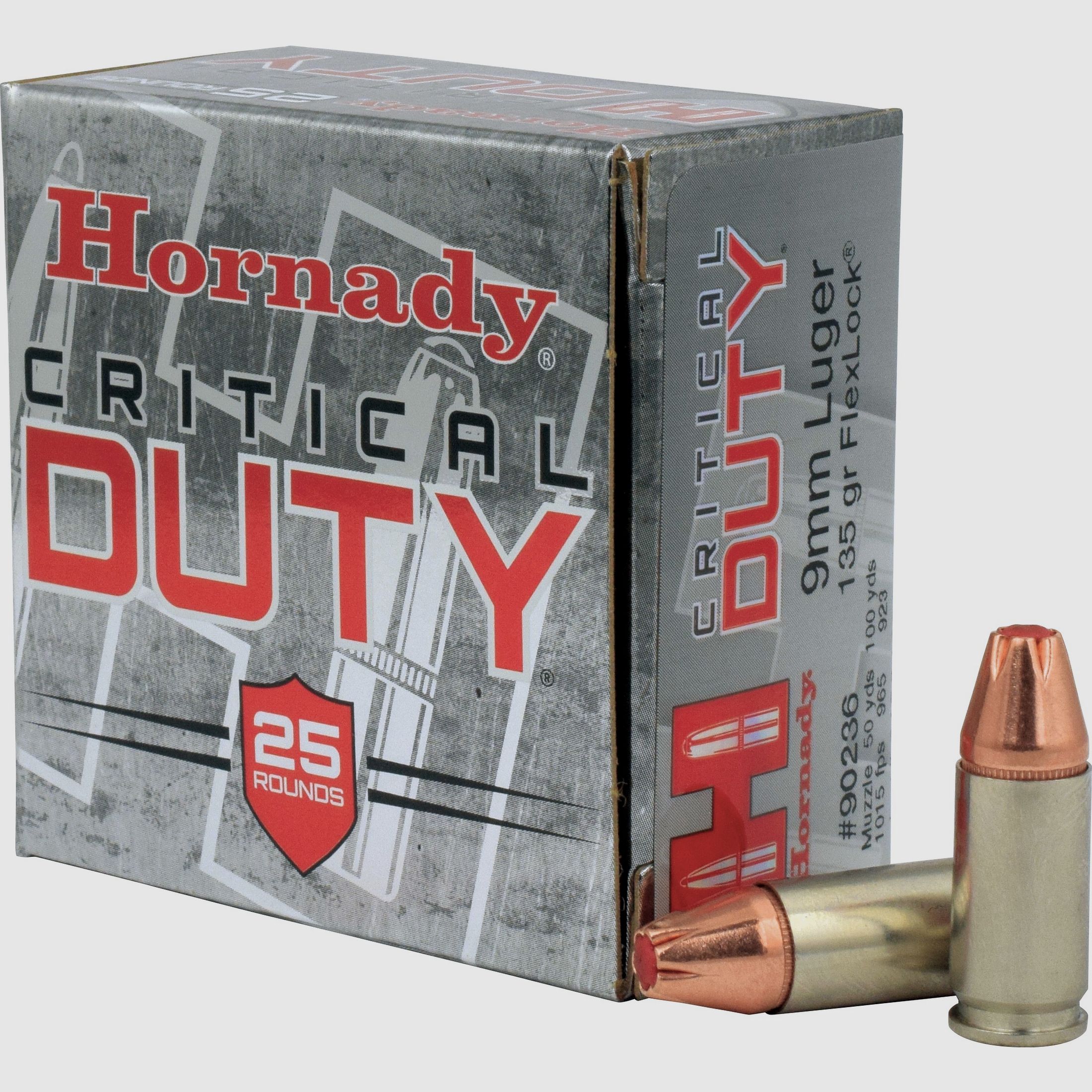 Hornady Critical Duty 9MM Luger 135grs. Flexlock