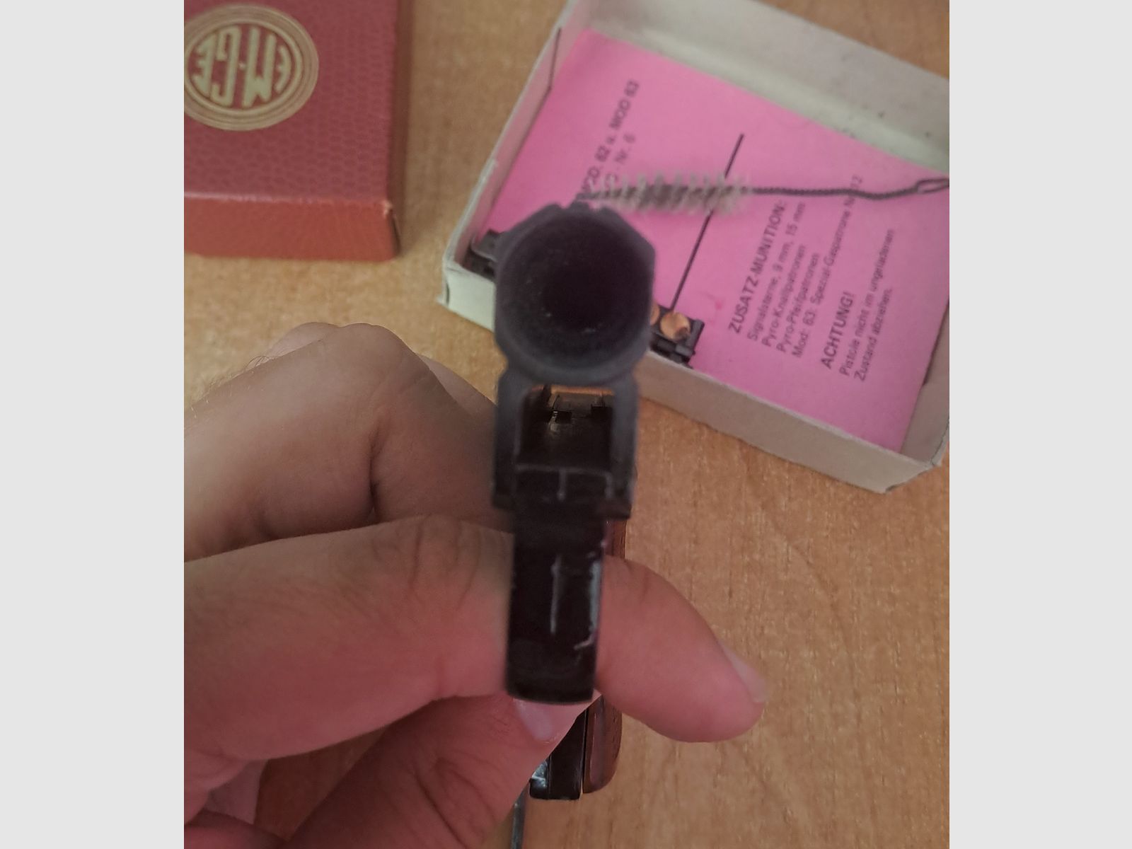 EM-GE Mod. 63 Cal. 6 mm Flobert/ PTB 6 con cargador de repuesto en caja original!