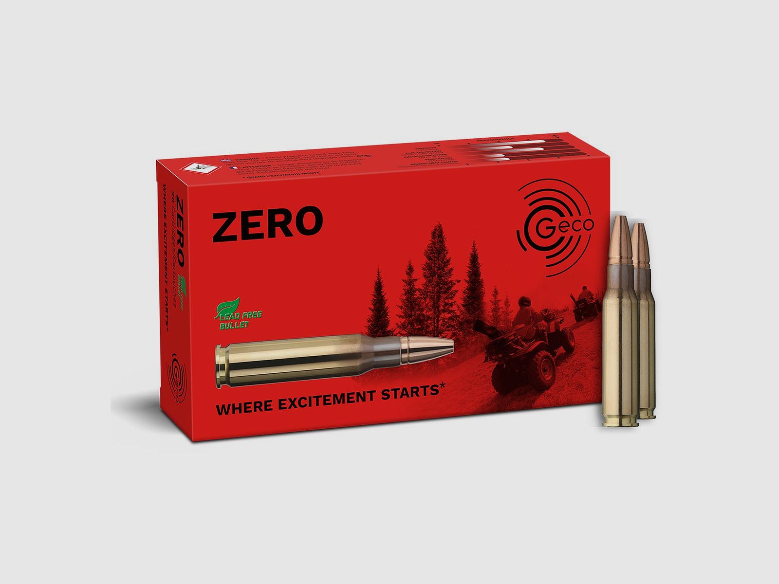 GECO .308 Win. ZERO 8,8g Bleifreie Büchsenpatronen