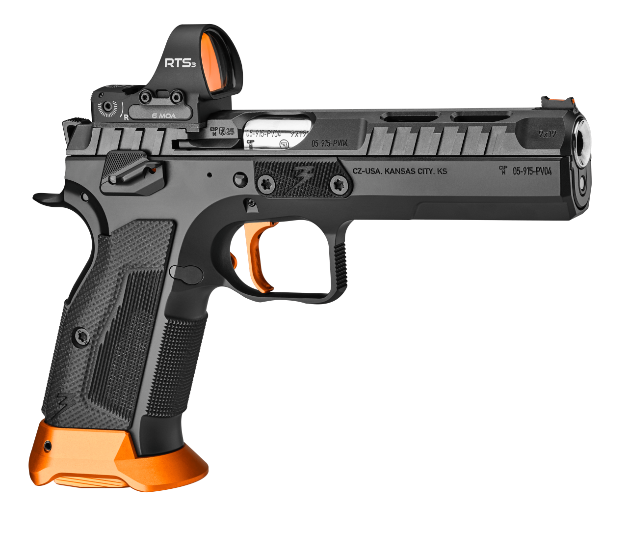 CZ – Pistole / TS 3 / Orange / 9mm / 20 Schuss, Bild 4 von 5