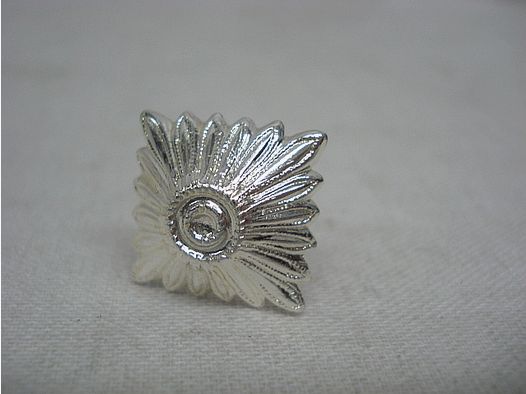 Metal star 17mm - silver-plated, with pin